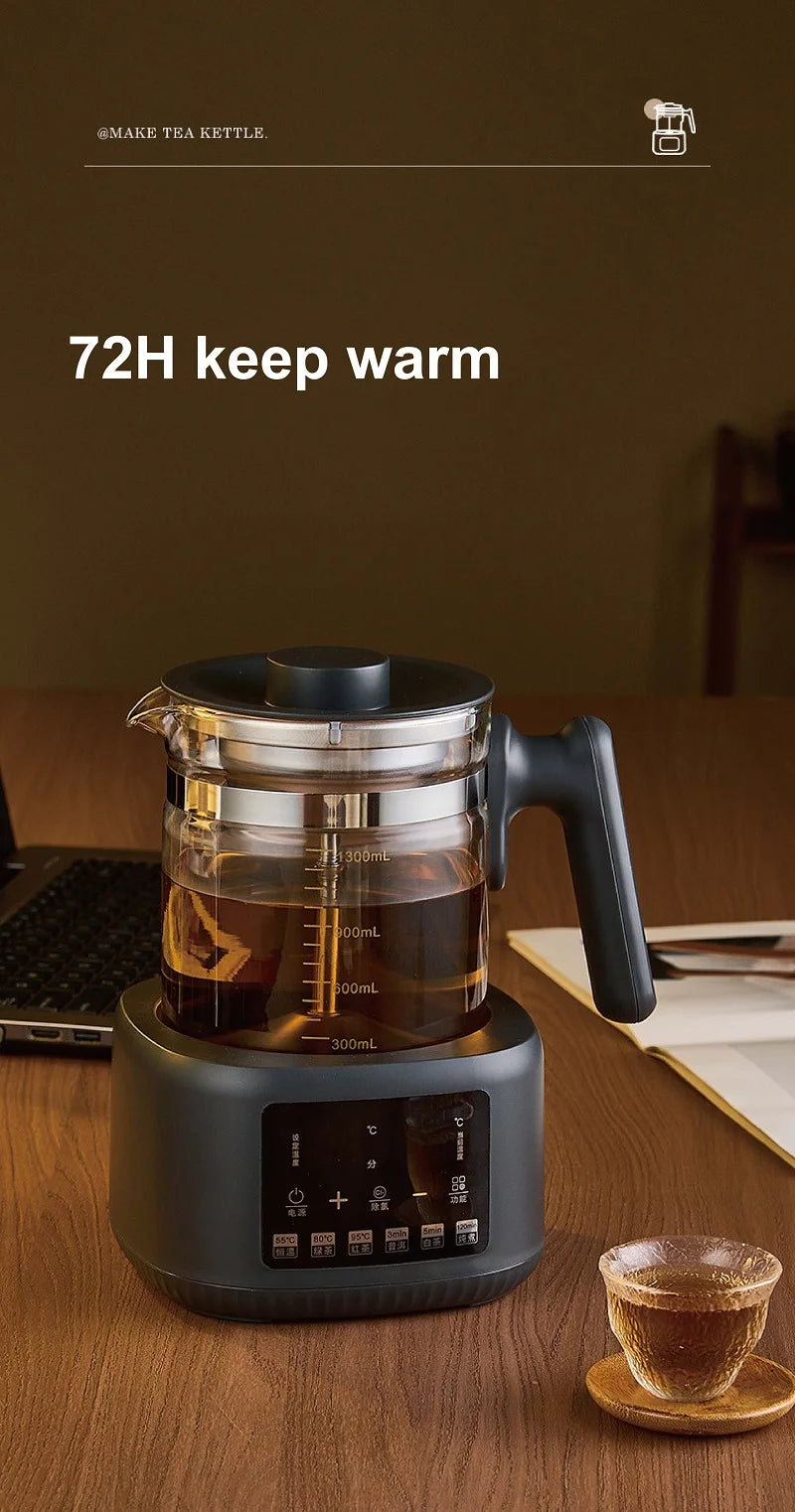 Hervidor eléctrico multifuncional de 1.3L para té, regulador de temperatura constante para leche de bebé, vaporizador, hervidor de té para oficina, 220V.
