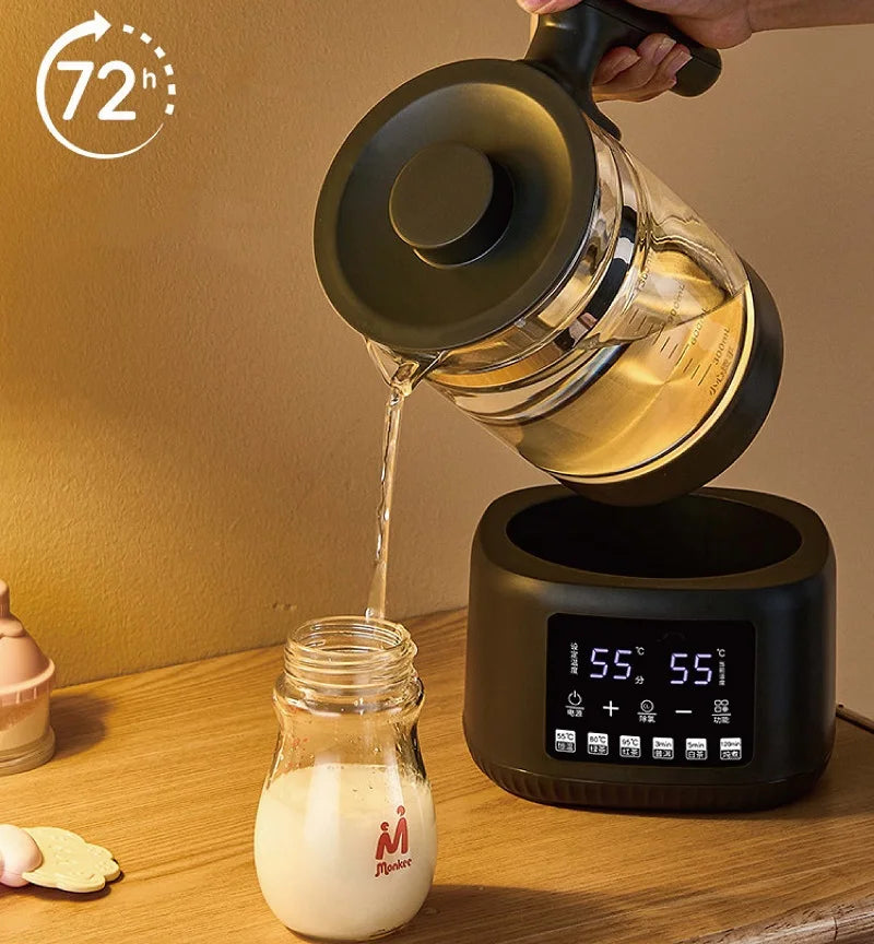 Hervidor eléctrico multifuncional de 1.3L para té, regulador de temperatura constante para leche de bebé, vaporizador, hervidor de té para oficina, 220V.