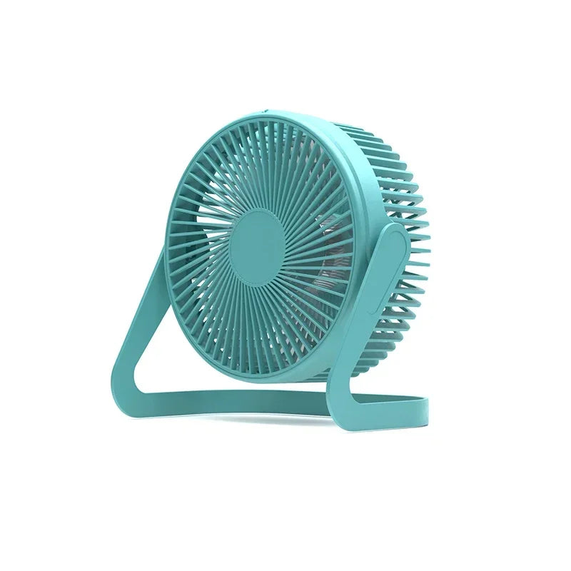 Ventilador Mini USB de 5 Pulgadas - Ventilador de Escritorio Portátil, Súper Silencioso, con Rotación de 180 Grados para Electrodomésticos del Hogar