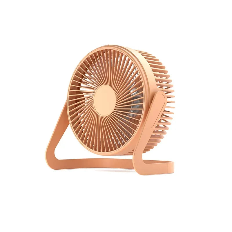 Ventilador Mini USB de 5 Pulgadas - Ventilador de Escritorio Portátil, Súper Silencioso, con Rotación de 180 Grados para Electrodomésticos del Hogar